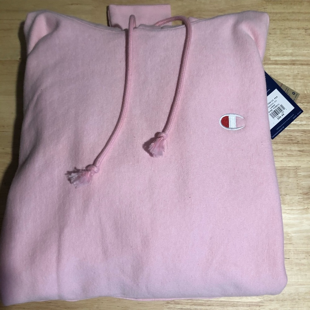 Pink champion hoodie NWT